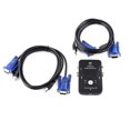 thumbnail image 2 of Interrupteur USB 2 Ports KVM, Largement Compatible Installation Simple Pratique pour OS X pour Win 7 pour Vista 64bit, 2 of 8