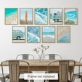 thumbnail image 3 of PixonSign Adhesive Canvas Print Wall Art Set - Blue Ocean Wave & Beach Landscape Poster Arts - Set of 9 Nature Wilderness Seaside Surfboard Wall Décor for Home Decoration - 12"x16", 3 of 5