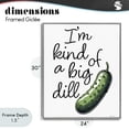 thumbnail image 4 of Stupell Industries Farmhouse Kind Of A Big Dill Pickle Gray Framed Giclee Art, 24 x 30, by Susan Ball, 4 of 8