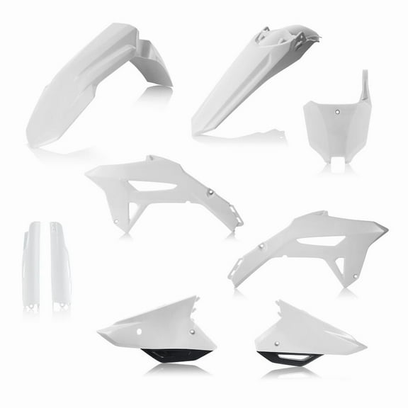Acerbis Plastic Kit Full for CRF450R '21 White W/Black 2858921035