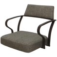 thumbnail image 3 of Carolina Swivel Tilt Counter 26"Metal Bar Stool - Brown Fabric - Brown Frame, 3 of 3