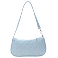 thumbnail image 2 of Bolsa Bolso de hombro para axilas de PU con relieve geométrico retro para mujer (azul) JShteea Para Estrenar, 2 of 9