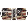 thumbnail image 6 of FOR U DESIGNS Cross American Flag Print Bible Case Lightweight Bible Holder Case with Handle Washable Book Cover Church Bag Bible Protective Tote Bag with Zipper Pocket, 6 of 7