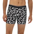 thumbnail image 2 of Men'S Boxer Briefs, Black Leopard Print Soft And Breathable Mens Underwear Boxer Briefs With Widen Waist, 2 of 2
