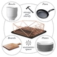 thumbnail image 2 of Kitchen Details Geode Dish Rack in Copper, 2 of 5