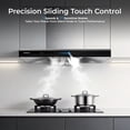 thumbnail image 4 of ROBAM 36-Inch Wall Mount Range Hood A832, 1100 CFM Powerful Kitchen Hood, Ducted/Ductless Convertible, 9-Speed Slide & Touch Control with Delay Shutoff & Charcoal Filter, 4 of 9