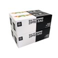 thumbnail image 1 of 24/7 Bags- Quart Zip Storage Bags, 200 Count, Double Zipper Seal, Easy Grip Open Tabs, Write-On Space, BPA-Free & Heavy Duty, Microwave Safe, Non-StandUp, 1 of 4
