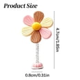 thumbnail image 5 of Cute Daisy Car Decor, Dashboard Decorations, Mini Resin Flower Rear View Mirror Accessories with Spring Funny Decorations for Car Interior Computer Desk Dashboard Ornament, 5 Pcs, 1.85x0.31", 5 of 5