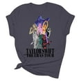 thumbnail image 4 of TayIor Sw1ft Chemises, Tyler Sw1ft Merch, Tyler Sw1ft, Mode Décontractée Imprimée Col Rond Manches Courtes Blouse Femmes Graphique Amateur de Musique TKFASHION Jaune TTG, 4 of 5