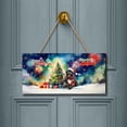 thumbnail image 2 of Merry Christmas and Happy New Year Santa Newfoundland Holiday Xmas Winter Landscape Wood Sign Newfie Dog Lover Gifts Hanging Wall Home Decor - 00024, 2 of 5