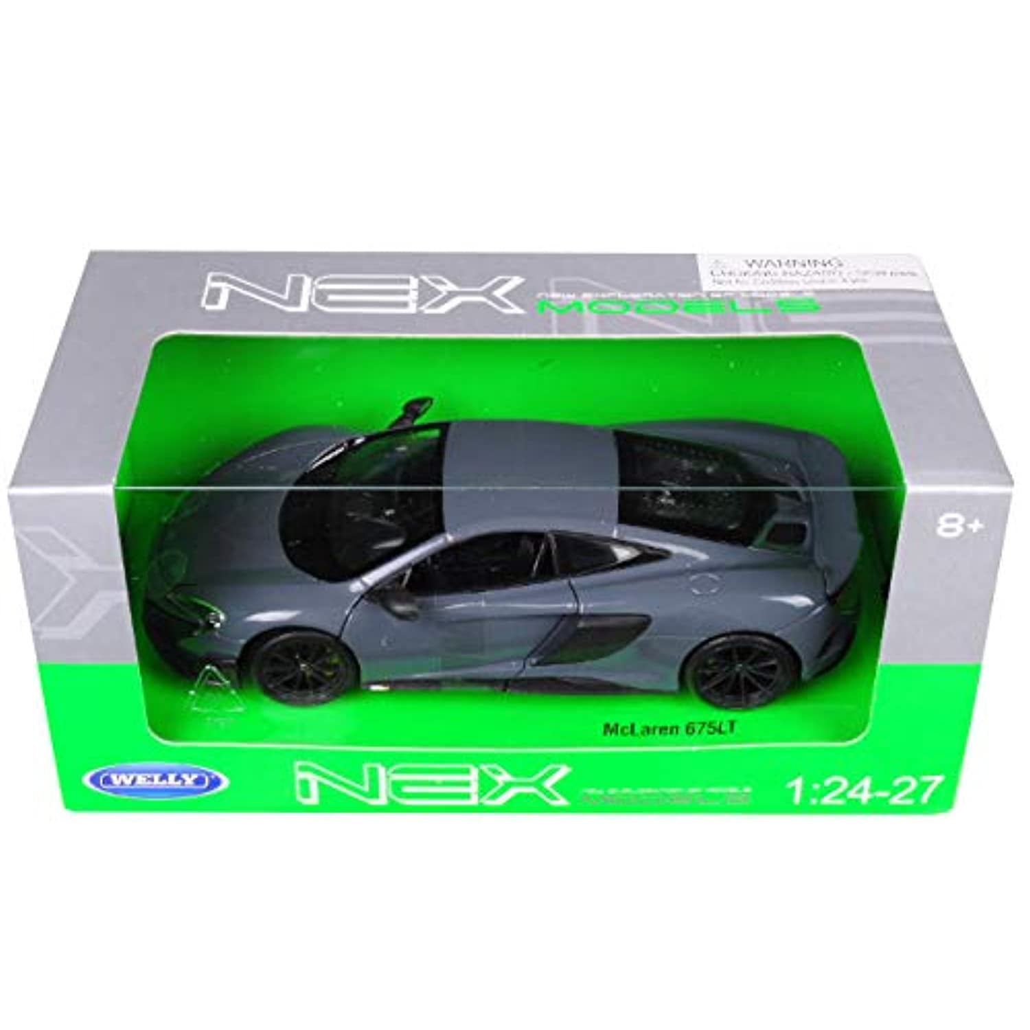 MCLAREN 675LT COUPE GREEN 1//24-1//27 DIECAST MODEL CAR BY WELLY 24089