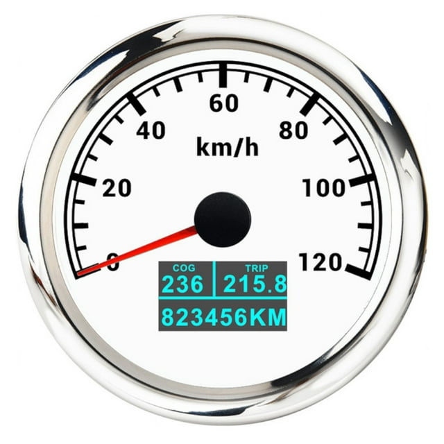 60 120 200km/h GPS Speedometer 3 In 1 85mm GPS Speed Gauge With LCD Display COG Trip Odometer For Car Boat Marine Motorcycle ,Universal Compatibility