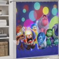 thumbnail image 3 of Animated Inside Out Shower Curtain Waterproof Polyester Fabric Bathroom Curtain Decorative Set with 12 Hooks, 3 of 7