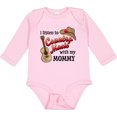 thumbnail image 3 of Inktastic I Listen to Country Music with my Mommy with Guitar and Hat Boys or Girls Long Sleeve Baby Bodysuit, 3 of 5