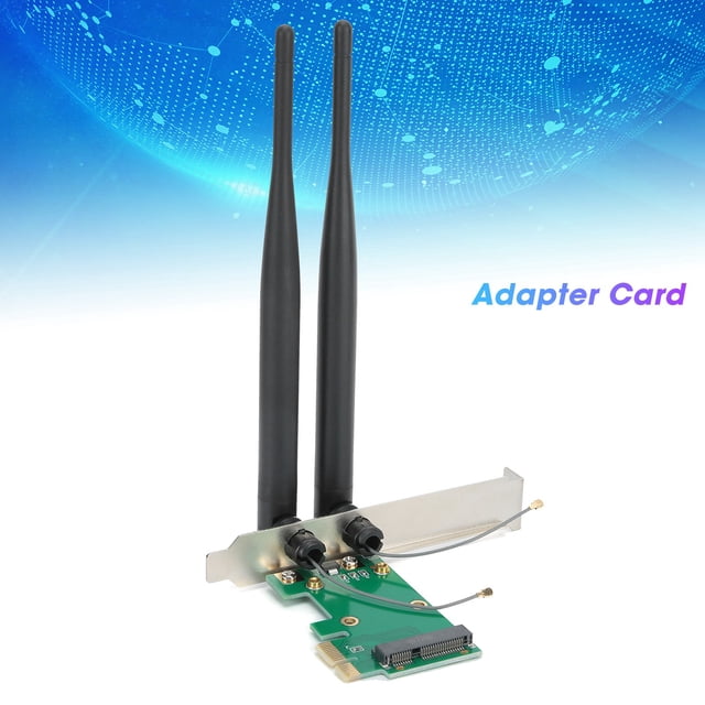 Mini PCIE to PCIE Adapter Card Wireless Wifi Desktop Computer Converter6DB Antenna