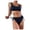 Navy, variant on VerPetridure Bikini Sets for Women Push Up Women Solid Lace Bikini Set Push Up Swimsuit Beachwear Padded Swimwear