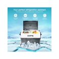thumbnail image 3 of Costway 58 Quarts Car Refrigerator Portable RV Freezer Dual Zone w/ Wheel, 3 of 5