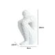 thumbnail image 3 of Sujetalibros Ornamento Estante de libros Estatuilla Sala de estudio Estatua de personaje de resina (Blanco) Likrtyny Libre de BPA, 3 of 7