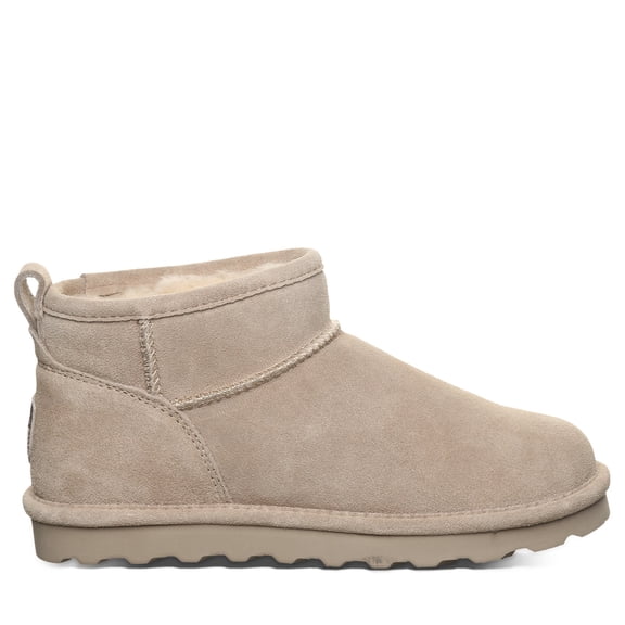 BEARPAW Women's Shorty Wide Mushroom Size 8 | Women's Ankle Boot | Women's Slip On Boot | Comfortable Winter Boot