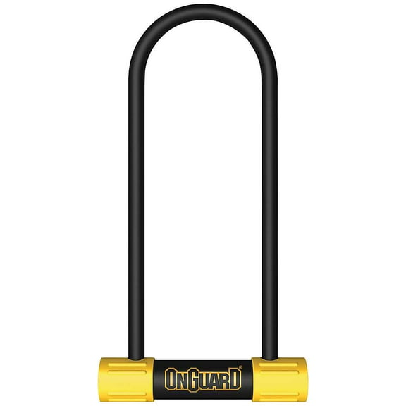 OnGuard Bulldog Mini LS U-Lock: 3.55 x 9.46", Black/Yellow