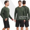 thumbnail image 3 of Camisetas MLYENX paquete de 7 manga larga UPF 50+ secado rápido XL, 3 of 6
