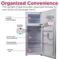 thumbnail image 4 of Frigidaire 7.5 Cu Ft. Retro Refrigerator, Top Mount Compact Fridge, Mint, 4 of 15