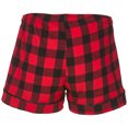 thumbnail image 3 of Women's Boxercraft Red Louisville Cardinals Flannel Shorts, 3 of 3