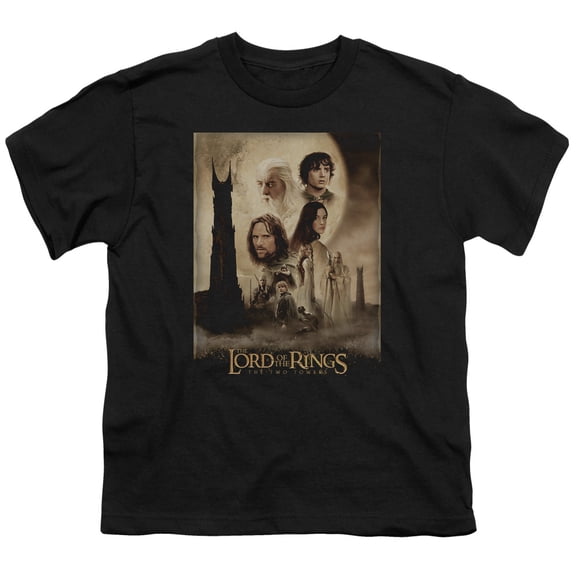 Lord Of The Rings Men's  Tt Poster T-shirt Black