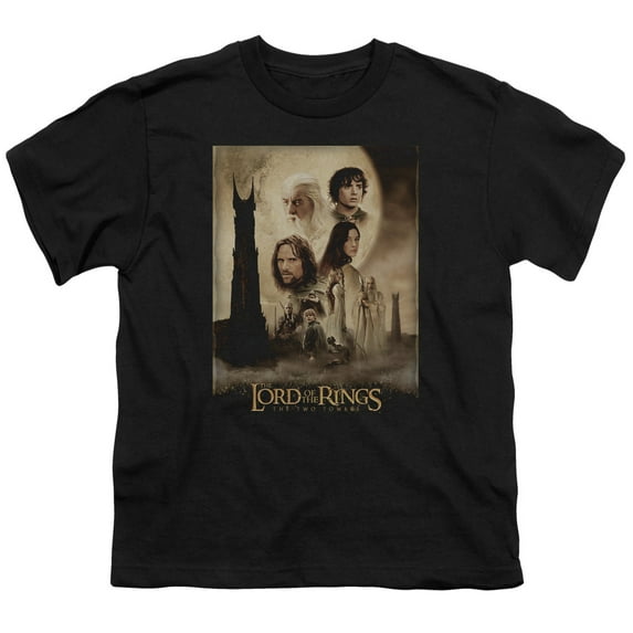 The Lord of the Rings Two Towers Poster Big Boys Shirt