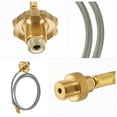 JiaHuin Propane Hose Extension Stainless Braided Propane Adapter Hose