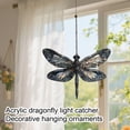 thumbnail image 3 of Stained Glass Window Hanging Dragonfly Suncatcher for Home Wall Art Outdoor Garden Decor Housewarming Gift 1 Count Clear, 3 of 7