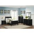 thumbnail image 2 of Pemberly Row Traditional Engineered Wood Twin Sleigh Bed in Black, 2 of 3