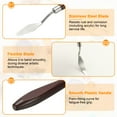 thumbnail image 4 of Palette Knife Painting Tool 1.77 x 0.55 Stainless Steel Art Spatula Pallet knife Scrapers Tools with Beech Wood Handle for Acrylic Oil Canvas Mixing Spreading, Red/Silver, 4 of 7