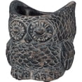 thumbnail image 1 of Primitives by Kathy Large Owl 5.50 Inches x 5 Inches x 5.50 Inches Cement Standing Planter, 1 of 3