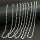 thumbnail image 3 of 5PCS 16-30inch Silver Plated Link Chain With Stamp Necklace With Lobster Clasps For Jewelry Making, 3 of 5