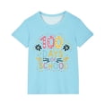 thumbnail image 5 of Fiudx Camiseta para Niño, Estampado "100 Días de Colegio", Cuello Redondo y Mangas Abullonadas, Tela Suave y Cómoda, Camisa Informal de Verano, Perfecta para La Escuela, Viajes y Uso Diario., 5 of 5