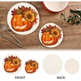 thumbnail image 4 of SKYSONIC Halloween Harvest Pumpkin Pot Holders Trivets, 2 Pcs Heat Resistant Trivets,Cute Harvest Cotton Thread Weave Mats for Hot Pads Pans Pot Bowl Teapot for Kitchen Decor, 4 of 7