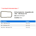 thumbnail image 2 of Oil Pan Gasket Set - Compatible with 1980 - 1986 Nissan 720 1981 1982 1983 1984 1985, 2 of 2