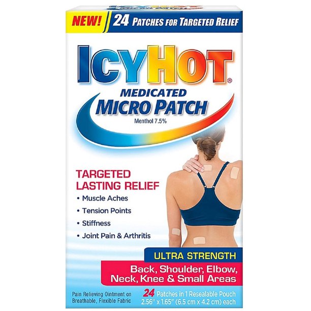 ICY HOT Medicated Micro Patch 24 ea (Pack of 6)