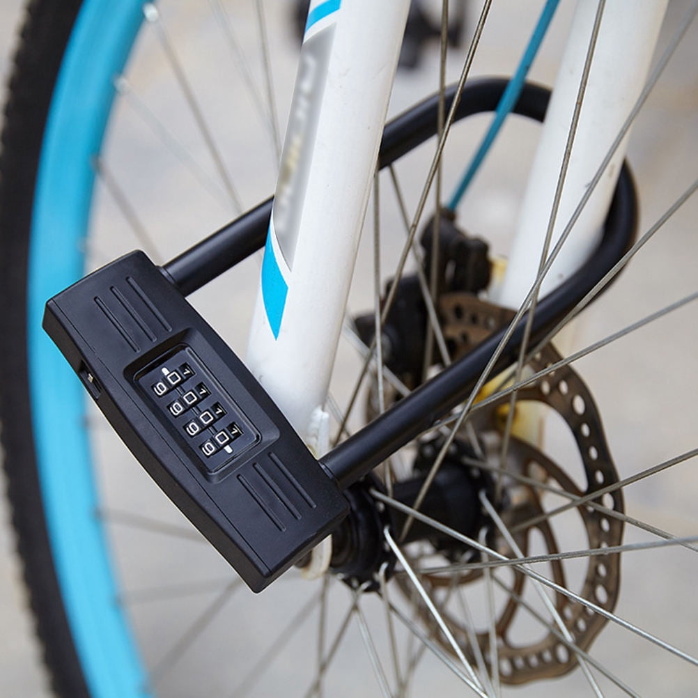 ULTNICE U Shaped Lock Coded Lock Black Password Protection Cycling Locks 1Pack