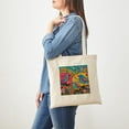 thumbnail image 3 of CafePress - Three Little Birds On The Hill - Unisex Canvas Tote Bag, Beige, 1-Piece, 3 of 6
