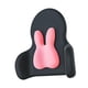 thumbnail image 3 of Cojín de cintura almohada de apoyo lumbar, respaldo alto suave y transpirable, soporte de espalda para sofá avión, hogar, coches, silla de oficina Conejo Rosa, 3 of 8