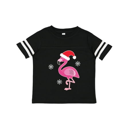 

Inktastic Christmas Holiday Cute Flamingo Gift Toddler Toddler Girl T-Shirt