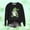A190 Black, variant on St. Patrick's Day Hoodie for Women Graphic Gnome Shamrock Print Crewneck Long Sleeve Soft Warm Fleece Lining Festive Holiday Gift Pullover
