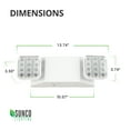 thumbnail image 5 of Sunco Lighting 6 Pack LED Emergency Light Fixture, Two LED Flood Lights, Backup Battery (180 Minutes), Wall Mount, Commercial Grade, 120-277V, Fire Resistant (UL 94V-0), 5 of 9