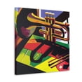 thumbnail image 2 of Trombone Pop Art Surge - Canvas, 2 of 10