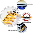 thumbnail image 3 of pares de cordones elásticos con cierre de metal Cordones elásticos sin corbata Cordones con cierre de metal Cordones con botones de metal Cordones para zapatillas, 3 of 5