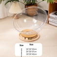 thumbnail image 2 of Acrylic Ice Cave Cat Bed with 360° View & Rotating Toy: All-Season Safe Space Capsule Design, Food-Grade Durable, Non-Slip Base, Detachable Structure for Easy Cleaning - Small Size (25×25×32cm), 2 of 5