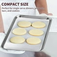 thumbnail image 3 of 14 Pieces Baking Sheet Pan Cookie Sheet Set for Oven Stainless Steel Trays Nonstick Small Serving Tray Cake Toaster Metal Food Trays, for Oven and Dishwasher, 3 of 6