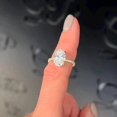 thumbnail image 3 of KANISHKAGEMS&JEWELS 2 Carat Oval Cut Moissanite Engagement Ring Hidden Halo Proposal Ring Yellow Gold Plated Women Jewelry Birthday Gift For Sister, 3 of 5